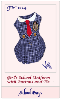 Girl Dog School Uniform Clothing Pattern