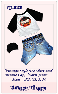 FD-1028_Tee-Beanie-Jeans_Dog Clothing Sewing Pattern