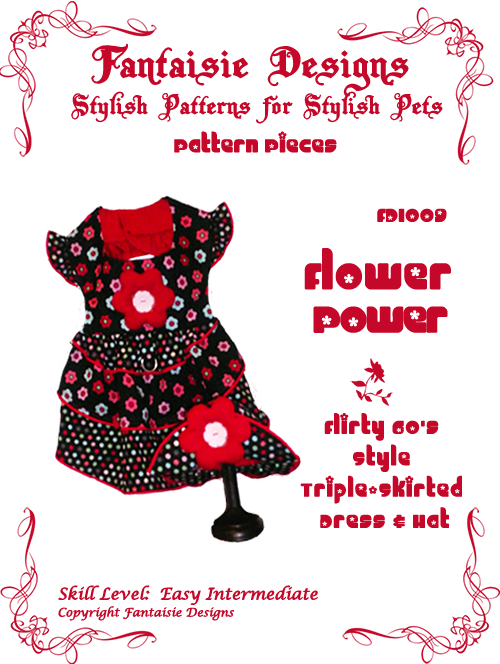 FD-1009_FlowerPower Dog Dress Pattern
