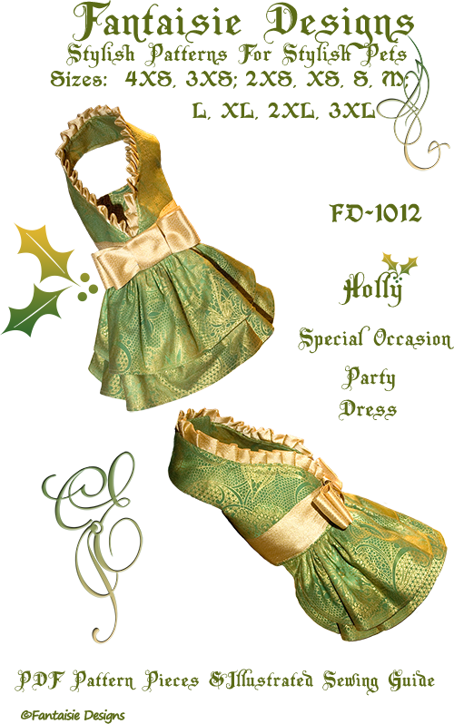 FD-1012_Holly Dog Dress Pattern